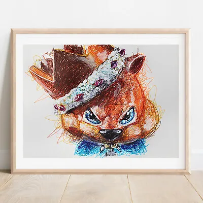 Conker Ballpoint Pen Print Conker's Bad Fur Day Poster • $10.99