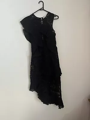 Alice McCall Black Lace Midi Length Dress Size 8 (k43) • $150