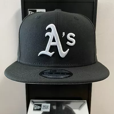 MLB - Oakland Athletics 9FIFTY Adjustable Snap-Back New Era Cap - Black • $32.40