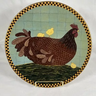 VTG Lenox Brown Hen Chicks Plate 8-1/4” Warren Kimble Farmhouse #A6946 • $40