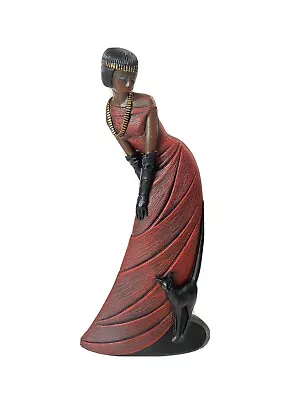 Mahogany Princess Lucky Black Cat1994  Parastone Art Deco Goddess Lady Enesco! • $19.95