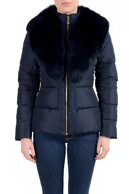 Versace Collection Women's Down Fox Fur Collar Parka Jacket Sz XS S M L XL 2XL • $499.99