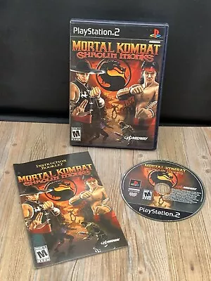 Mortal Kombat Shaolin Monks PS2 PlayStation Midway 2005 Complete With Manual  • $27.99