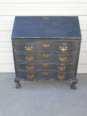 French Chippendale Drop Down Desk Country Regency Georgian Serpentine Louis XV • $550