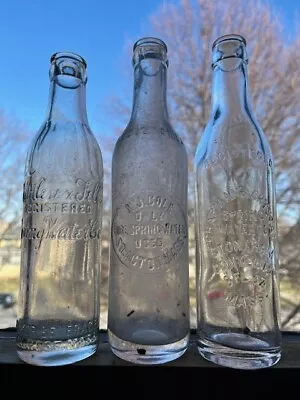 Antique Spring / Mineral Water Bottles From Massachusetts (lot Of 3)    • $8.99