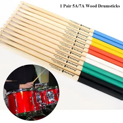 $8.39 • Buy Plastic Drum Sticks Musical Instrument Percussion Tool Wood Drumsticks