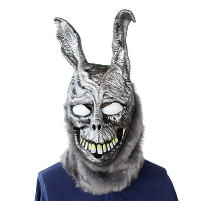 Cosplay Creepy Devil Animal Rabbit Ear Scary Halloween Mask Party Full Face Prop • £21.98