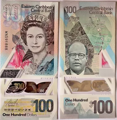 WORLD BANKNOTES(item1664) EAST CARIBBEAN 100 DOLLARS 2019 P/N UNCIRCULATED • £65.25