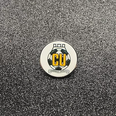 Cambridge United Football Club Metal Enamel Pin Badge UK Seller • £3.99