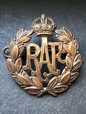 RAF Royal Air Force Cap Badge Original WW2 • £14