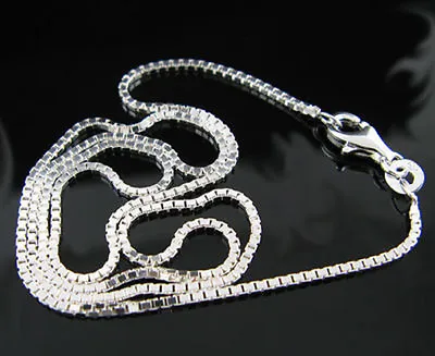 925 Silver Figaro Wave Snake Beads Chain Necklace For Women Mens16''-30'' Inch • $1.27