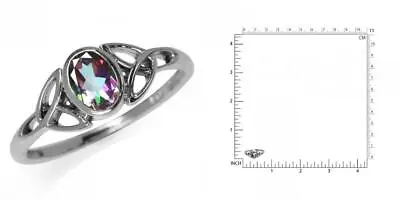 Silvershake Mystic Fire Topaz White Gold Plated 925 Sterling Silver...  • $32.79