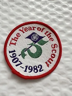 International Scout Pocket Patch…the Year Of The Scout…1907 - 1982...mint • $5