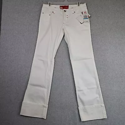 Ecko Red Womens Size 9 Cuffer 5 Pocket Bright White Jeans Never Worn With Tags  • $14.98