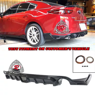 Fits 19-24 Mazda 3 4dr Sedan MZ-Style Rear Lip (ABS) • $189.99