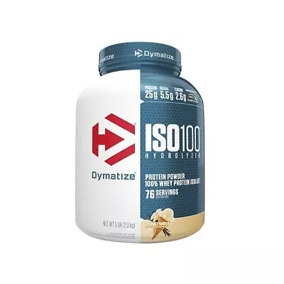 Dymatize ISO 100 5lbs | Hydrolyzed Isolate Protein | Bcaa | Eaa's | Whey Isolate • $161.98