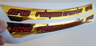 HELMET VISOR STICKER DECAL STRIPS RACING CUSTOM ANY 3 COLOURS 300MM X 2 BIKE Go • £11