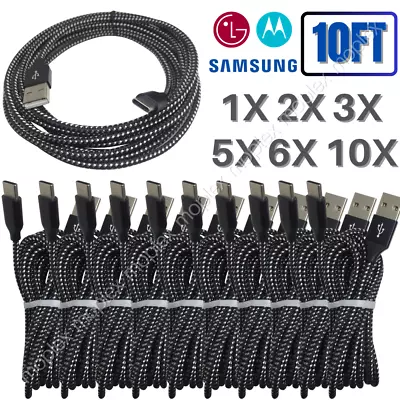 Bulk Lot 3M USB C Cable Type C Cord Fast Charger For Samsung Galaxy S9 S10 S20 • $18.20