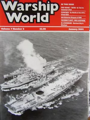 Warship World Magazine 2001 January Triton Hms Illustrious Hms Pioneer Hecla  • £0.99