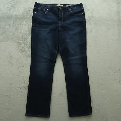 Nine West Vintage America Jeans Women's 14 High-Rise-Rise Denim 35x30.5-Measured • $15
