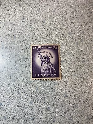 Rare 3 Cent Liberty Us Postage Stamp Purple Lady Statue Of Liberty • $1000