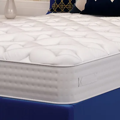 Luxury Comfort Sprung Memory Foam Mattress Quilted Design Single 3ft Doulbe 4f6 • £82.99