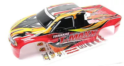 Fits CLASSIC T-maxx (49104) - BODY (RED Orange & Decals Prographix Traxxas • $28.57