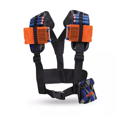 Nerf Elite Utility Vest For Blaster/Dart W/Straps/Clip Outdoor Game Accessory 8+ • $16