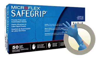 Microflex SafeGrip SG375-L Powder Free Latex Gloves 50/Box Large • $19.99