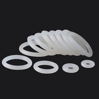 £1.62 • Buy O-Ring Clear Silicone Rubber O Rings Seal Gasket 1/2/3/4mm Cross Section