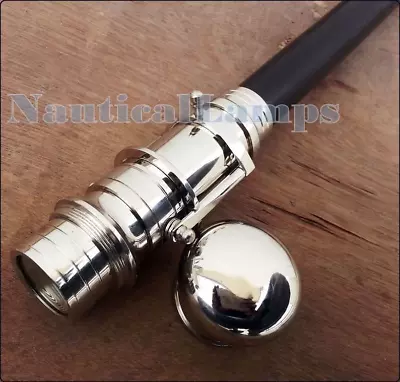 Telescope Working Handle Style Wooden Walking Stick Cane Perfect Steampunk Gift • $45