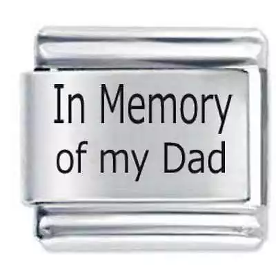 £4.21 • Buy Daisy Charm - In Memory Of My Dad * Compatible With Italian Charm Bracelets