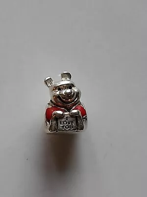 Rare Retired Chamilia 925 Winnie The Pooh I Love You Bracelet Charm • £24.99