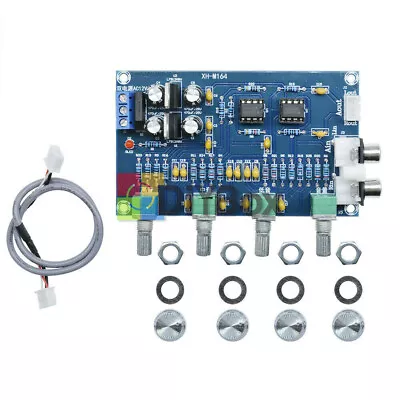 12V 2.0 Preamp Stereo HIFI NE5532 Tone Board Preamplifier Dual Op Amp • $5.89