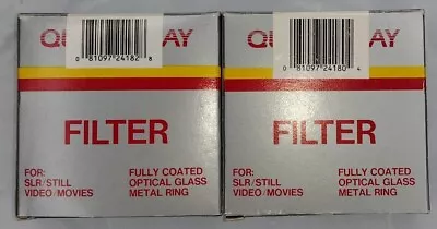 Lot Of 2 - Quantaray Filters 55mm C.S And 55mm UV- Fully Coated Optical Glass • $10