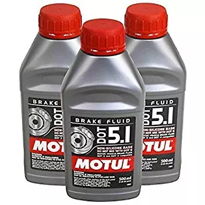 Motul DOT 5.1 High Temp. Brake Fluid (3 Pack) • $34.99