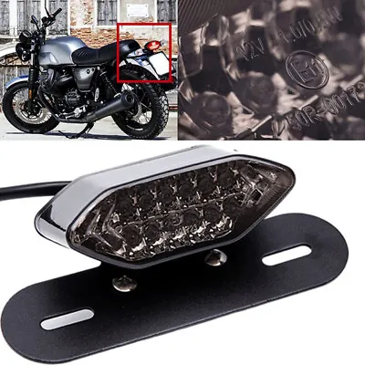 Motorcycle Tail Light Running Brake Turn Signal Lamp With License Plate Bracket • $11.95