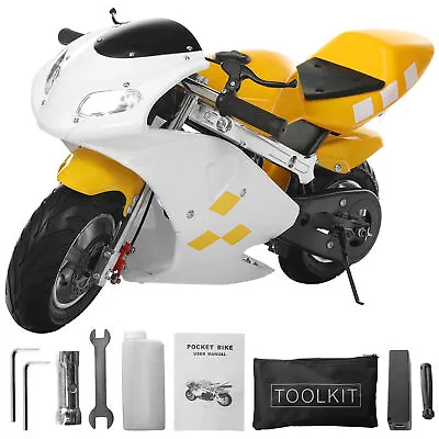 Mini Pocket Bike Kids Gas Petrol Motorcycle 49cc 2-Stroke Over 12 Years Old US  • $227.98