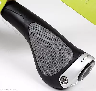 Ergon GP1-S Small Ergo Handlebar Bike Grips MTB / Hybrid / Commuter Black & Gray • $29.85