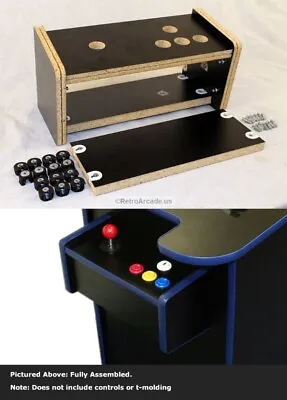 Cocktail Arcade Game Cabinet Replacement Controll Panel Kit Pre-drilled Complete • $39.95