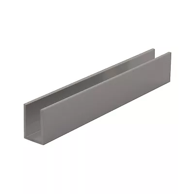 Brushed Nickel 3/8  Fixed Panel Shower Door Deep U Channel 95  Inches • $94.99