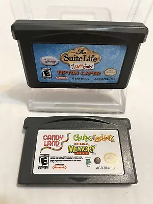 2 GBA Games: Suite Life Of Zack & Cody AND Candy Land/Memory/ChutesLadder • $3.97