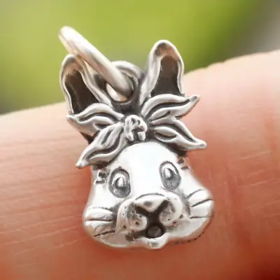 Bunny Rabbit Pendant Charm 925 Sterling Silver Vintage Pet Animal Lover Gift NEW • $13.98