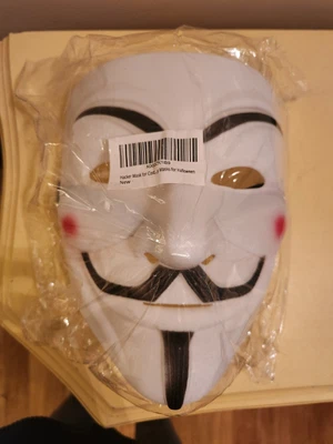 $11.99 • Buy V For Vendetta Mask Anonymous Guy Fawkes Halloween Mask Hacker Mask 