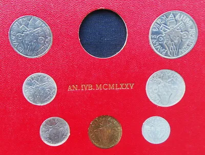 1975 VATICAN Italy OFFICIAL Set 7 COINS Without Silver Jubileum UNC HIGH QUALITY • $9.99