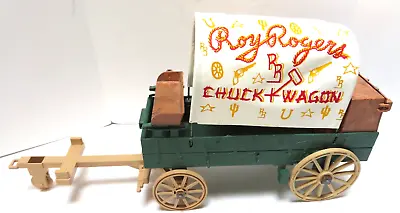 Vintage  Roy Rogers Chuck Wagon With Canopy Hitch Drop Down Kitchen By Ideal • $39