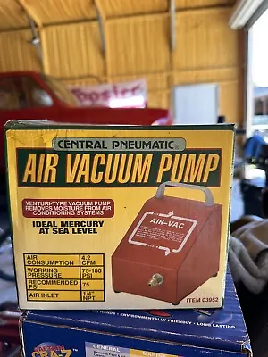 Central Pneumatic Venturi Type Air Vacuum Pump 03952 • $15