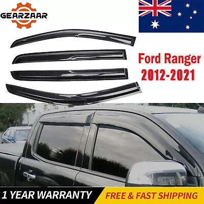 Weathershields Window Visors Weather Shields For Ford Ranger Dual Cab 2012-2020 • $33.89