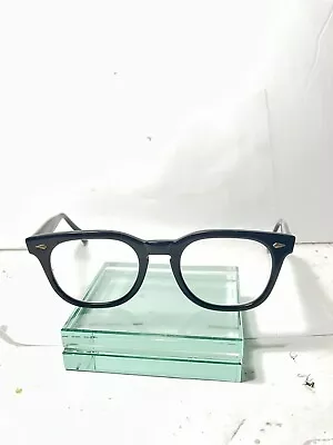 Vintage American Optical Eyeglass/Sunglass Frames Black 48-22 5 3/4”  • $598.37