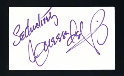 Vanessa Del Rio Signed 3x5 Card Beckett Authentic Former Actress • $49.95